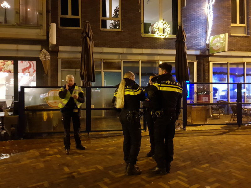 Brand in lunch cafÃ©