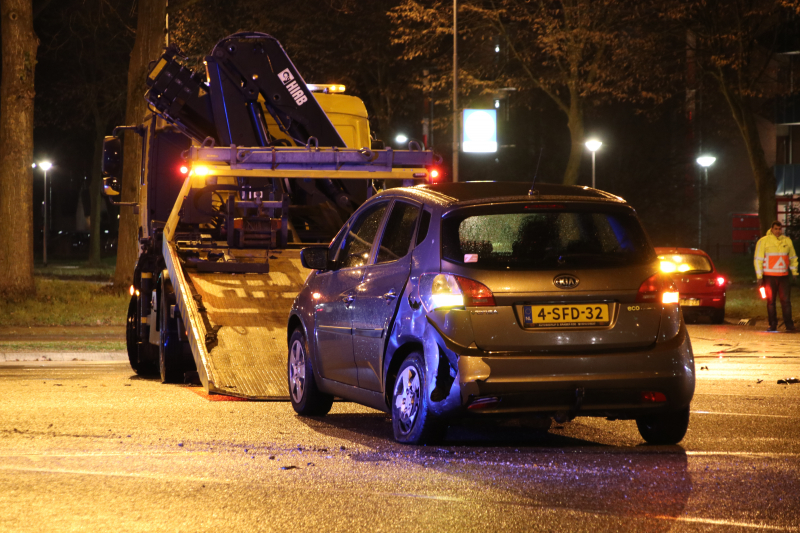 Flinke aanrijding op kruising