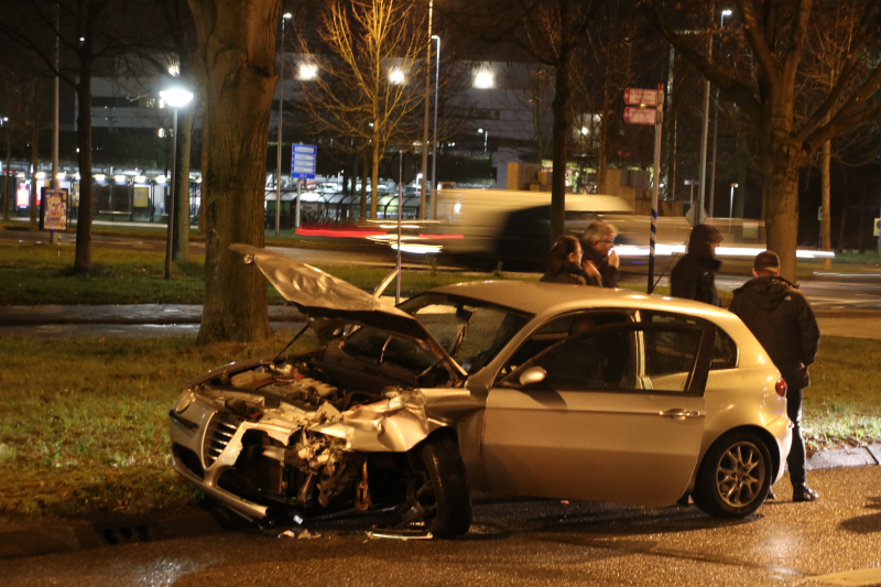 Flinke aanrijding op kruising