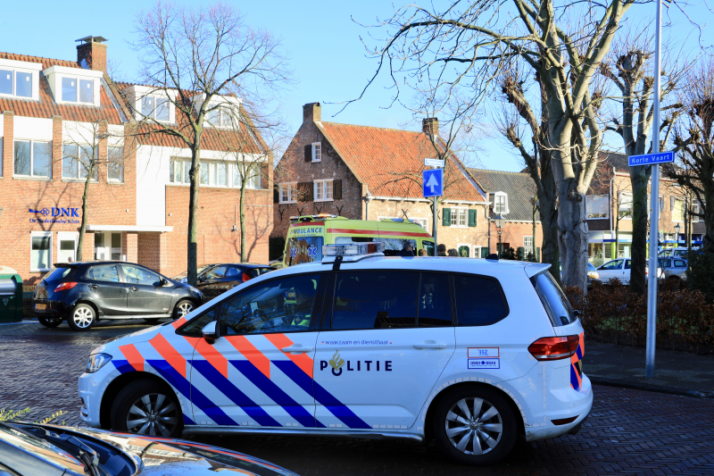Fiets door midden na aanrijding