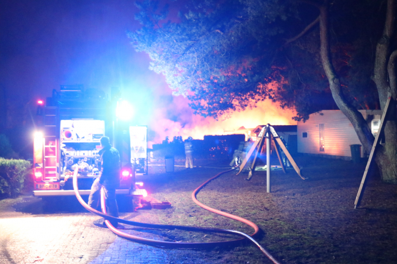 Forse brand op camping Bergbad