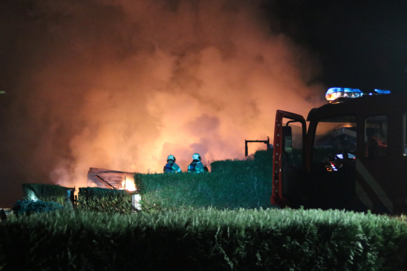 Forse brand op camping Bergbad