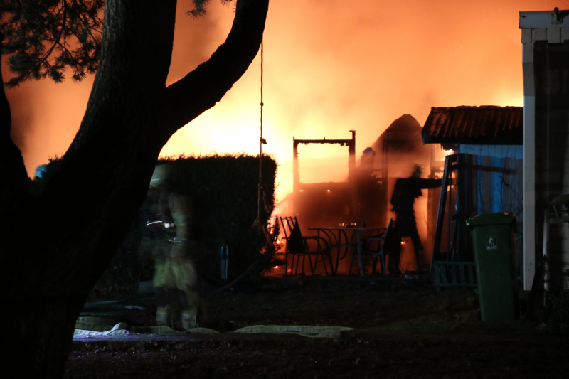 Forse brand op camping Bergbad