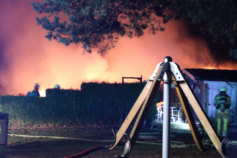 Forse brand op camping Bergbad