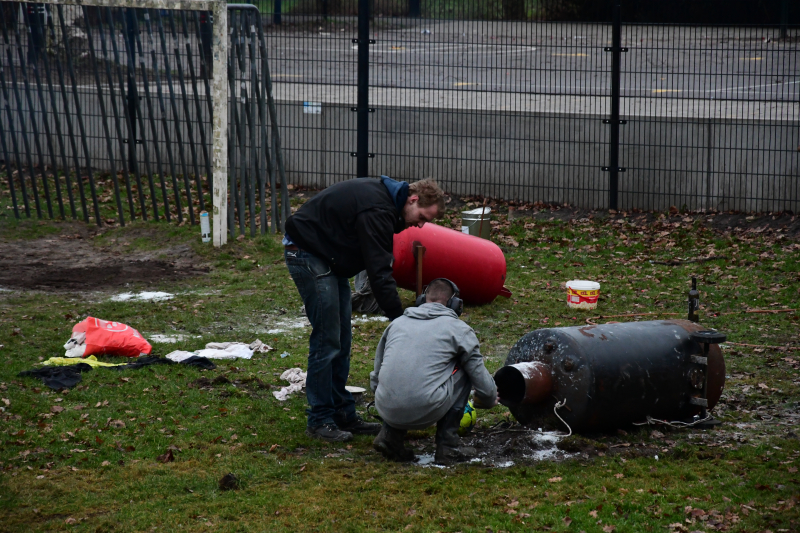 Carbidschieten trekt veel bekijks
