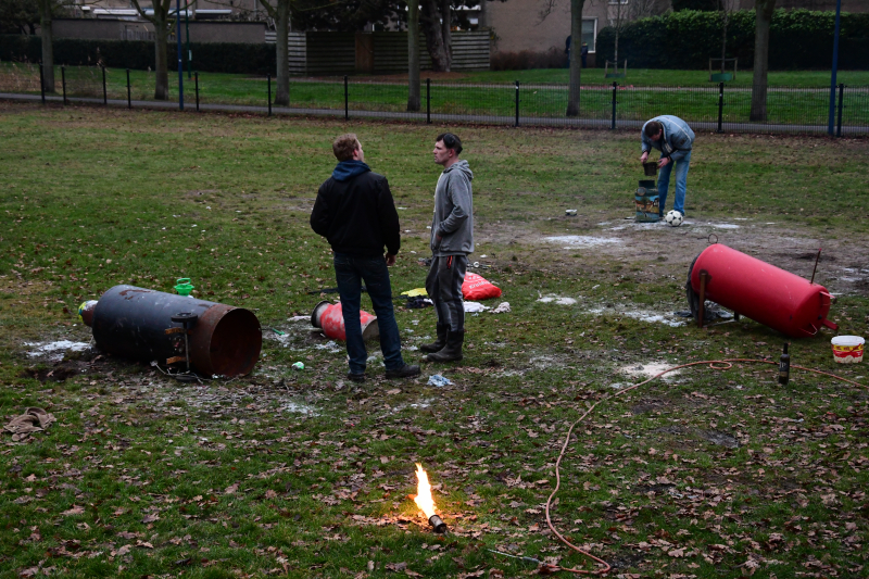 Carbidschieten trekt veel bekijks