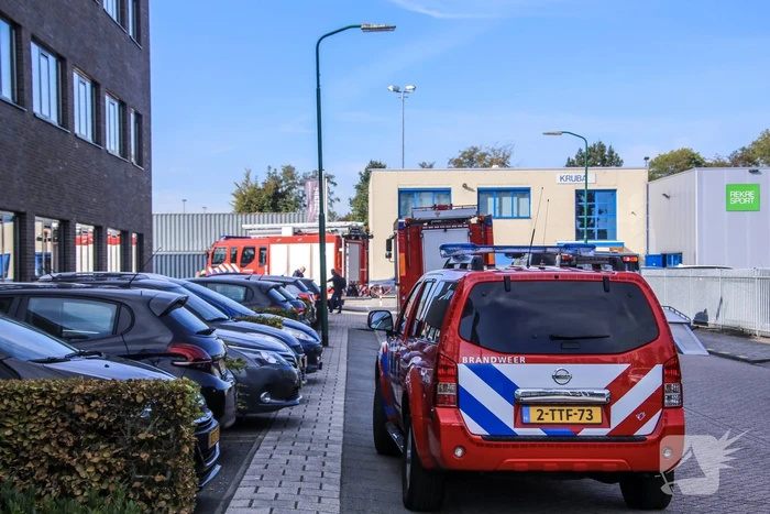 Bedrijfspand ontruimd na gaslucht