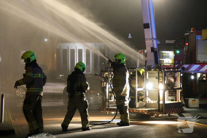 Grote brand bij Lidl