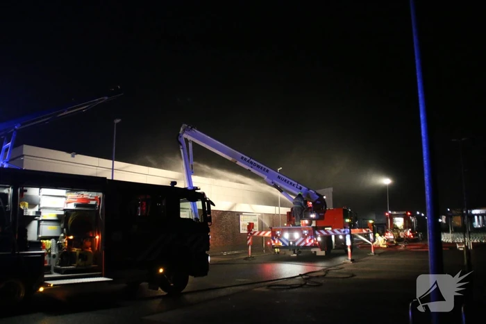 Grote brand bij Lidl