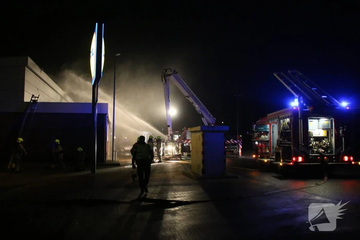 Grote brand bij Lidl