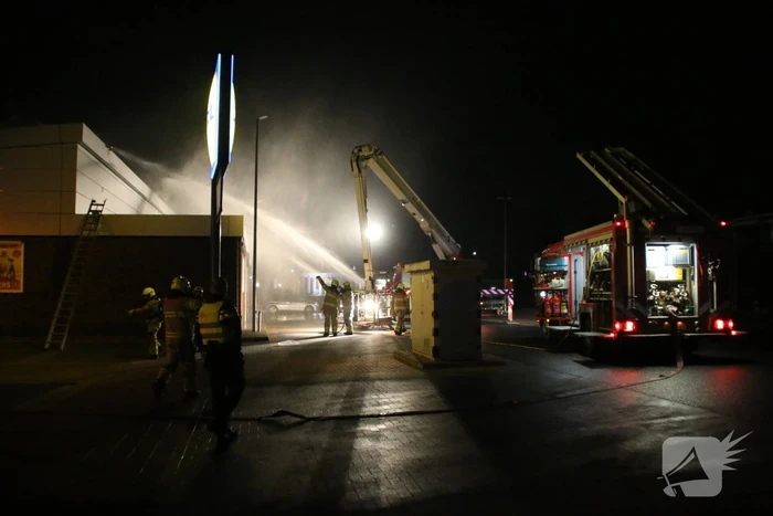 Grote brand bij Lidl