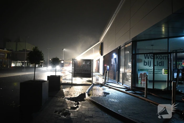 Grote brand bij Lidl