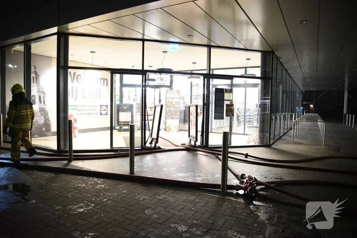Grote brand bij Lidl