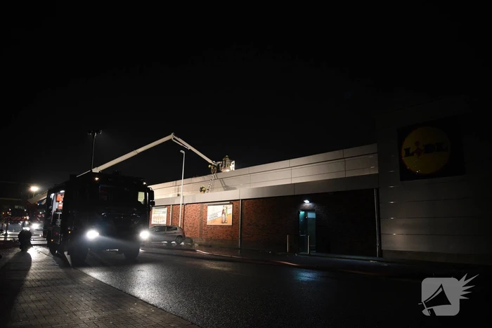 Grote brand bij Lidl