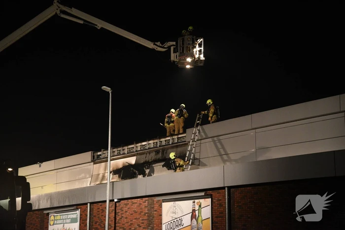 Grote brand bij Lidl