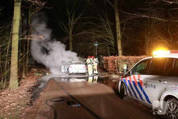 Auto fikt uit op vakantiepark De Eemhof
