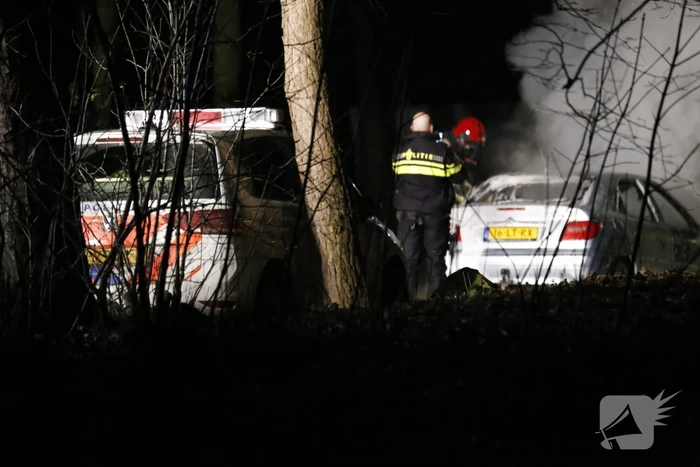 Auto fikt uit op vakantiepark De Eemhof