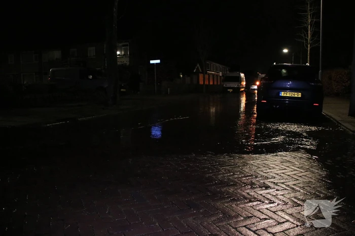 Krantenbezorger valt in sinkhole