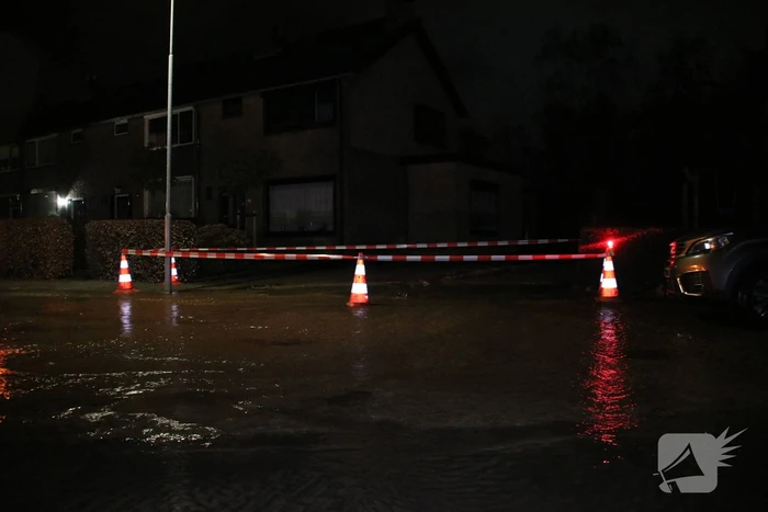 Krantenbezorger valt in sinkhole