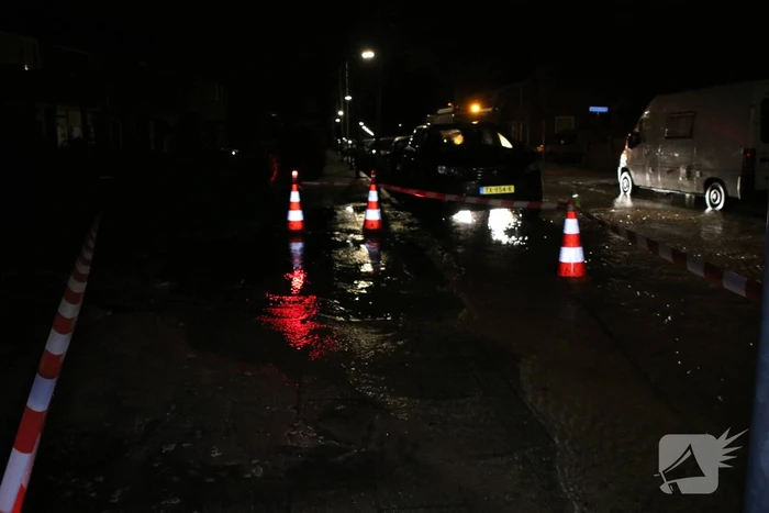 Krantenbezorger valt in sinkhole
