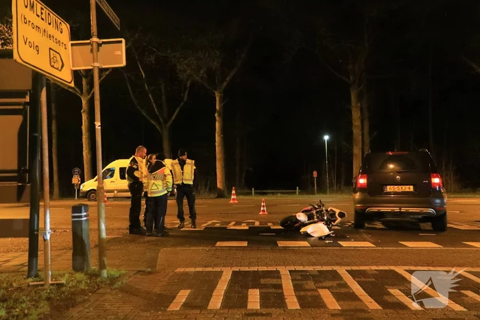 Motor total-loss na aanrijding met auto