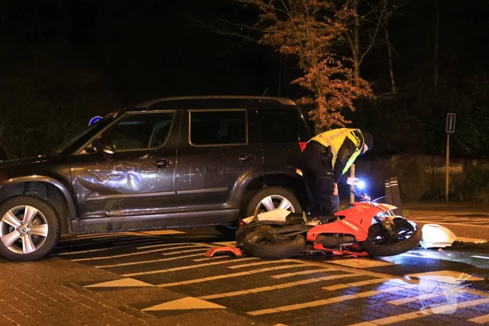 Motor total-loss na aanrijding met auto