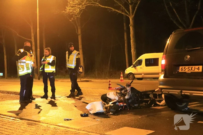 Motor total-loss na aanrijding met auto
