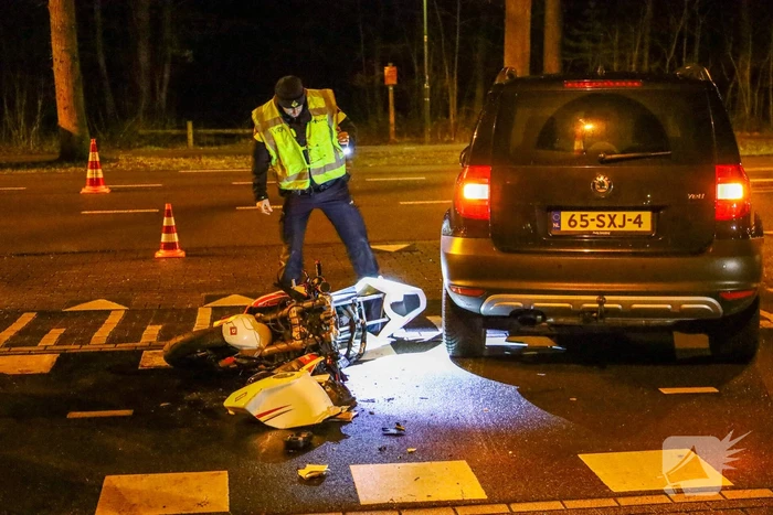 Motor total-loss na aanrijding met auto