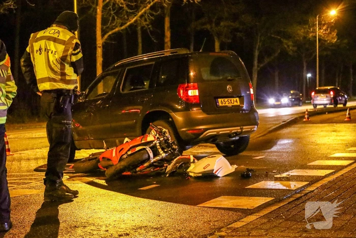 Motor total-loss na aanrijding met auto