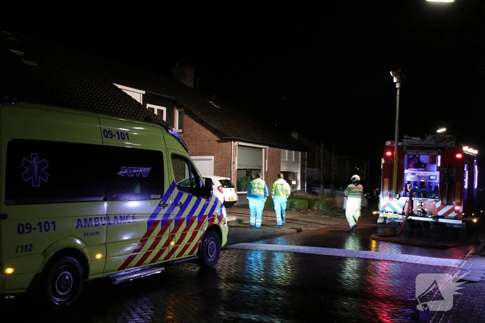 Werkplaats brandt uit achter woning (Renswoude)
