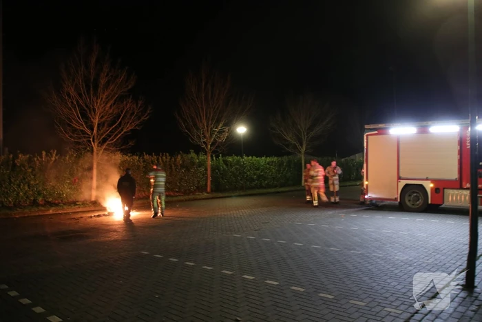 Containerbrand op parkeerplaats (Veenendaal)