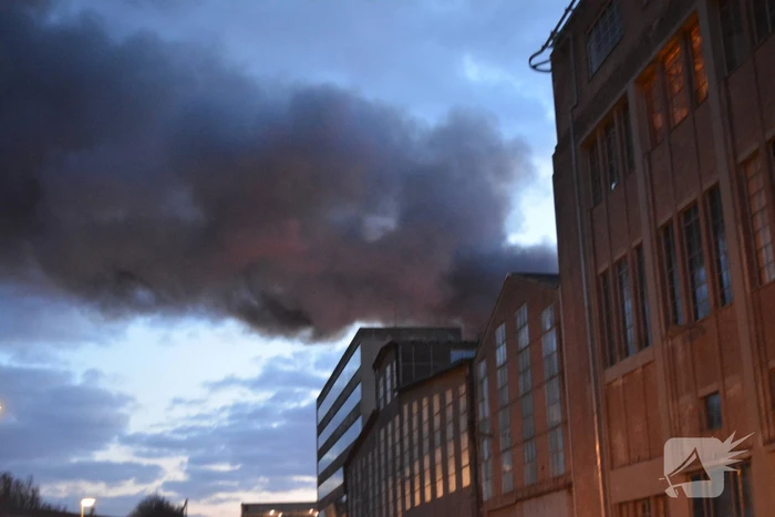 Zeer grote brand bij cementfabriek ENCI