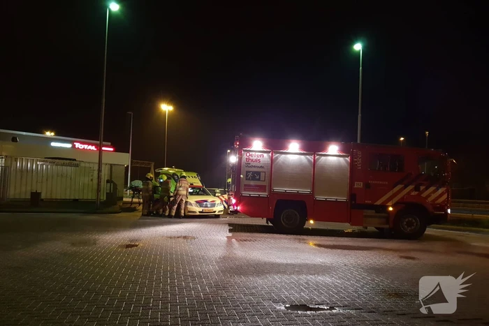 Ambulance vliegt in brand tijdens spoedrit