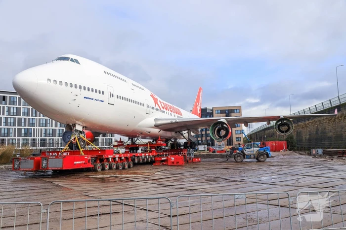 Corendon 747 staat op zijn plek (Badhoevedorp)