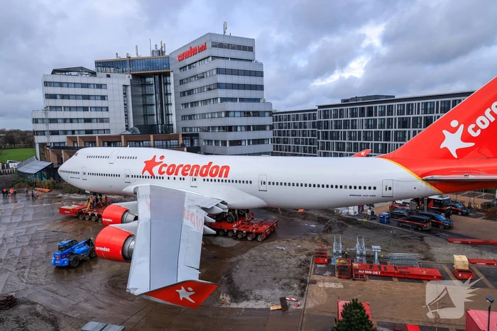 Corendon 747 staat op zijn plek (Badhoevedorp)