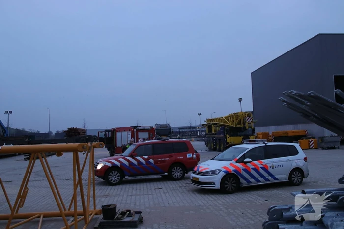 Telescoopkraan vat vlam (Barneveld)
