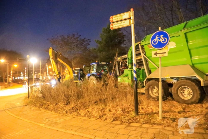 Wederom beveiliging van machines bomenkap Westelijke Ontsluiting (Amersfoort)