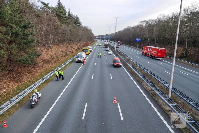 Snelweg-loper aangereden door vrachtwagen (Zeist)
