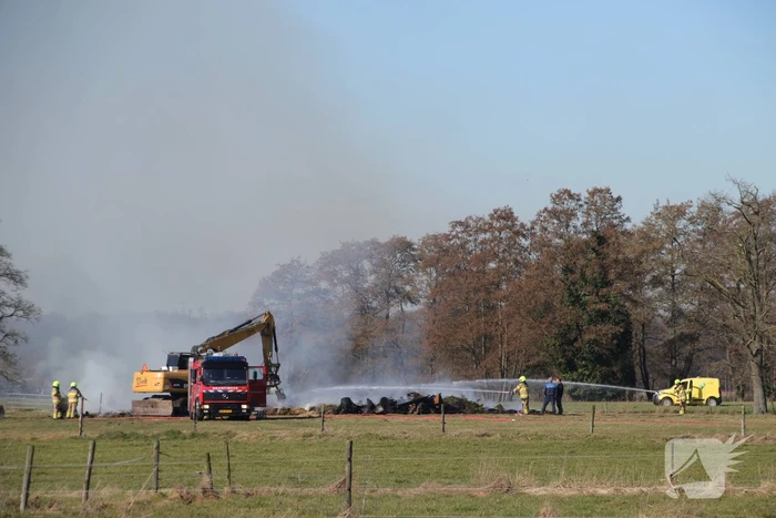 Veel rook bij brand in berg afval (Scherpenzeel)