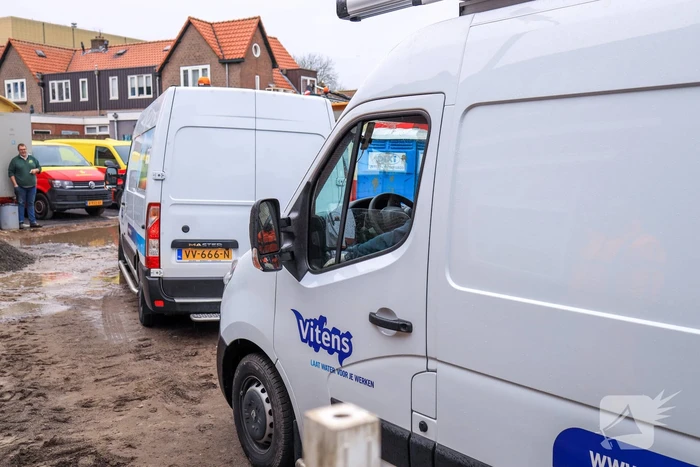 Hoofdwaterleiding geraakt bij graafwerkzaamheden (Amersfoort)