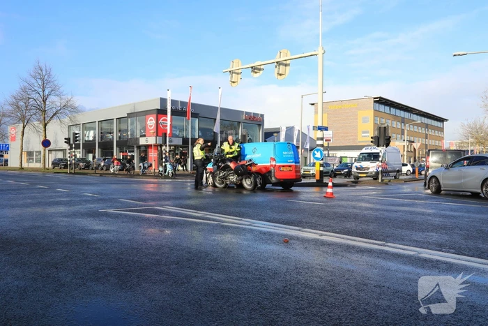 Motorrijder gewond na aanrijding met bestelbusje (Amersfoort)