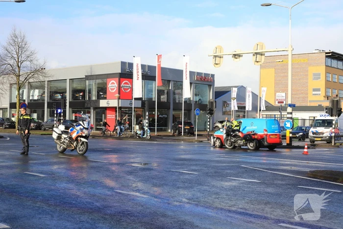 Motorrijder gewond na aanrijding met bestelbusje (Amersfoort)