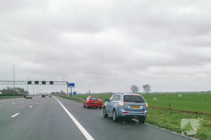 Automobilist verliest fiets op snelweg