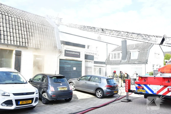 Veel rookontwikkeling bij brand Bodyconditioning