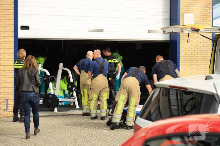 Persoon gewond in sportschool