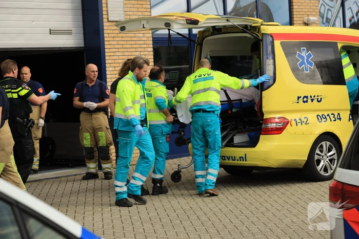 Persoon gewond in sportschool