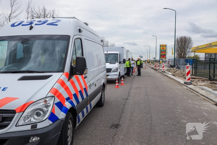 Verkeerscontrole combinatie-voertuigen