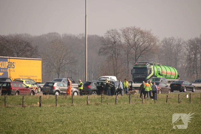 Flinke file door kopstaartbotsing, A1