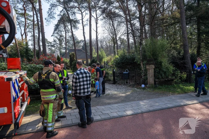Brand op bovenverdieping villa