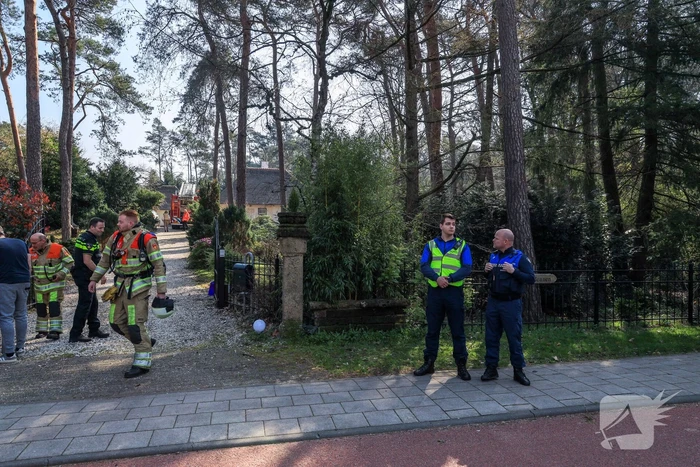 Brand op bovenverdieping villa